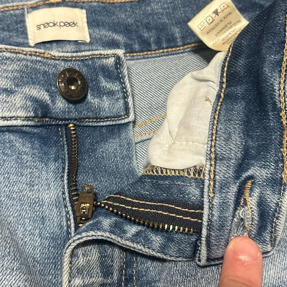 SOLD Sneak Peek Women’s Size 1 W25 Flare Jeans Light Wash Classic Casual - Picture 6 of 8